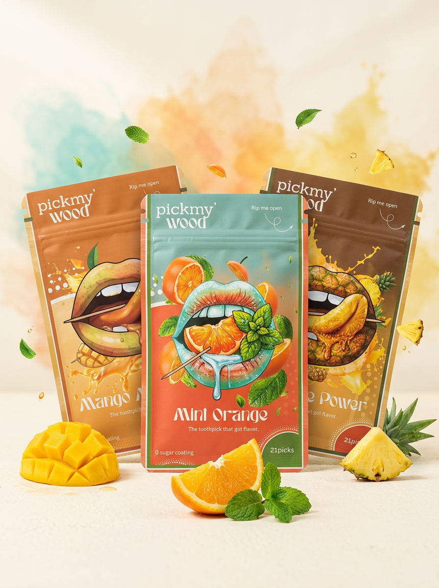 The Fresh Trio, Mint Orange, Mango Madness and Pineapple Power packs